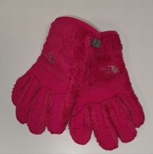 The North Face Denali Thermal Hot Pink Gloves Girls Size M